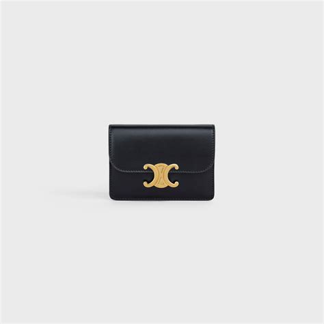 celine black card holder|Celine gold coin holders.